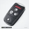 Clé télécommande 313,8/433 MHz 2 à 4 boutons pour Acura MDX, TL, TSX - télécommande verticale, trois boutons alignés