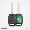Clé télécommande 313,8/433 MHz pour Honda CR-V, Accord, Jazz, HR-V, puce ID46 - coque fermée à gauche, coque ouverte à droite