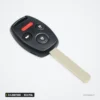 Clé télécommande 313,8 MHz 3/4 boutons pour Honda Accord, Odyssey, puce ID46 - clé à lame, bouton rouge, autre angle