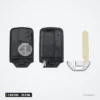 Clé télécommande 313,8 MHz 3 boutons pour Honda Fit, HR-V, CR-V, puce ID47 - coque ouverte, pile et lame séparées
