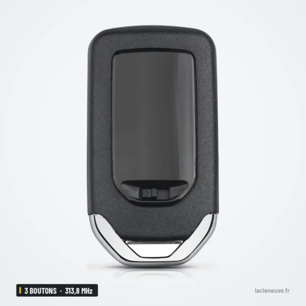Clé télécommande 313,8 MHz 3 boutons pour Honda Fit, HR-V, CR-V, puce ID47 - dos uni, sans bouton visible