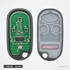 Clé télécommande 313,8 MHz 4 boutons pour Honda Accord, Acura TL - intérieur ouvert, circuit et logement de pile