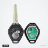 Clé télécommande 313,8 MHz pour Mitsubishi Lancer, Outlander, puce ID46 - coque ouverte, emplacement de la pile