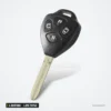 Clé télécommande 314 MHz 4 boutons pour Toyota Alphard, lame TOY43 - tête de clé vue de face, autre angle