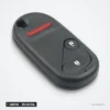 Clé télécommande 315/433 MHz 2+1/3+1 boutons pour Honda Civic, Accord, Pilot - vue de face, voyant rouge et deux boutons