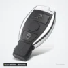Clé télécommande 315/433 MHz 2/3/4 boutons pour Mercedes-Benz Classe A, C, E, S - vue de face, deux boutons