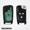 Clé télécommande 315/433 MHz 2 à 5 boutons pour Opel Astra, Corsa, puce ID46 - coque ouverte montrant le logement de la pile