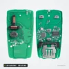 Clé télécommande 315/433 MHz 3 ou 4 boutons pour Audi A4, A5, Q5, Q7 - deux circuits imprimés face et dos