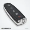 Clé télécommande 315/433 MHz 4-5 boutons pour Ford Explorer, Edge, Taurus - clé vue de profil inclinée, boutons différents