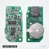 Clé télécommande 315/433 MHz 5 boutons pour Land Rover Discovery 4, Freelander 2 - circuit imprimé avec pile ronde visible