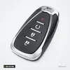 Clé télécommande 315/433 MHz pour Chevrolet Equinox, Spark, Cruze, puce ID46 - vue de face, quatre boutons et icône alarme