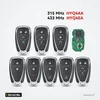 Clé télécommande 315/433 MHz pour Chevrolet Malibu, Camaro, Sonic, puce ID46 - neuf boîtiers alignés avec encart technique