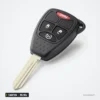 Clé télécommande 315 MHz 3+1 boutons pour Jeep Compass, Cherokee, puce ID46 - vue de face, bouton panic visible