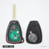 Clé télécommande 315 MHz 3+1 boutons pour Jeep Compass, Cherokee, puce ID46 - lame et coque présentées séparément