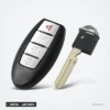 Clé télécommande 315 MHz 3+1 boutons pour Nissan Sentra, Versa, lame NSN14 - clé avec lame détachée posée à côté