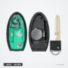 Clé télécommande 315 MHz 3+1 boutons pour Nissan Sentra, Versa, lame NSN14 - circuit, pile ronde et lame séparés