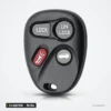 Clé télécommande 315 MHz 3/4 boutons pour Chevrolet Suburban, Tahoe, GMC Yukon - vue de face brillante, quatre boutons