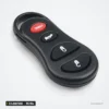 Clé télécommande 315 MHz 3/4 boutons pour Jeep Grand Cherokee, FCC GQ43VT17T - vue de face, quatre boutons dont panic