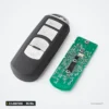 Clé télécommande 315 MHz 3/4 boutons pour Mazda 3, 6, MX-5, CX-5 - vue de face avec circuit imprimé à côté