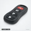 Clé télécommande 315 MHz 3/4 boutons pour Nissan Altima, Maxima, Armada - vue de face, boutons rouge et noir