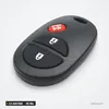 Clé télécommande 315 MHz 3/4 boutons pour Toyota Tundra, Highlander, Sequoia - vue de face, deux boutons