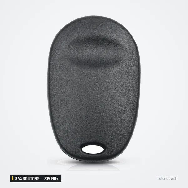 Clé télécommande 315 MHz 3/4 boutons pour Toyota Tundra, Highlander, Sequoia - dos de la coque, lisse sans boutons