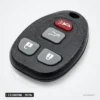 Clé télécommande 315 MHz 3 à 5 boutons pour Chevrolet Silverado, GMC Sierra - vue de face, trois boutons