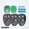 Clé télécommande 315 MHz 3 boutons pour Chevrolet Silverado, Tahoe, GMC Yukon - circuits et trois coques assemblées