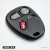 Clé télécommande 315 MHz 3 boutons pour Chevrolet Silverado, Tahoe, GMC Yukon - vue de face, boutons verrouillage et alarme