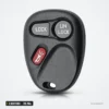 Clé télécommande 315 MHz 3 boutons pour Chevrolet Silverado, Tahoe, GMC Yukon - vue de face, trois boutons dont alarme