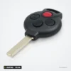 Clé télécommande 315 MHz 4 boutons pour Mercedes-Benz Smart Fortwo, puce ID46 - vue de face, quatre boutons