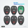 Clé télécommande 315 MHz pour Chevrolet Avalanche, Silverado, GMC Sierra - plusieurs télécommandes avec le circuit à part