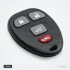 Clé télécommande 315 MHz pour Chevrolet Avalanche, Silverado, GMC Sierra - télécommande ovale à quatre boutons, vue de face
