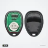 Clé télécommande 315 MHz pour Chevrolet Avalanche, Silverado, GMC Sierra - coque ouverte montrant circuit et emplacement pile