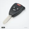 Clé télécommande 315 MHz pour Chrysler Sebring, Pacifica, 300, puce ID46 - vue de face, bouton rouge visible