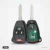 Clé télécommande 315 MHz pour Chrysler Sebring, Pacifica, 300, puce ID46 - deux clés avec lames et circuits visibles