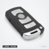 Clé télécommande 4 boutons pour BMW Série 7 745i, 750i, 760i, puce ID7944 - vue de face, boutons ronds
