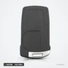 Clé télécommande 4 boutons pour BMW Série 7 745i, 750i, 760i, puce ID7944 - vue arrière, coque lisse sans bouton