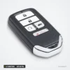 Clé télécommande 433,92 MHz 4/5 boutons pour Honda Fit, Jazz, HR-V, puce 4A - vue de face en angle, boutons visibles