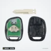 Clé télécommande 433 MHz 1 bouton pour Renault Clio, Twingo, Kangoo, ID46 - lame détachée et boîtier ouvert en deux parties