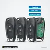Clé télécommande 433 MHz 2/3/4 boutons pour Chevrolet Cruze, Spark - trois modèles alignés, circuit électronique visible