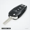 Clé télécommande 433 MHz 2/3/4 boutons pour Chevrolet Cruze, Spark, puce ID46 - vue de profil, lame sortie vers le bas
