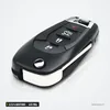 Clé télécommande 433 MHz 2/3/4 boutons pour Chevrolet Cruze, Spark, puce ID46 - vue de face, lame rentrée dans le corps