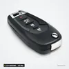 Clé télécommande 433 MHz 2/3/4 boutons pour Chevrolet Cruze, Spark, puce ID46 - vue de dos, bande chromée visible