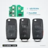 Clé télécommande 433 MHz 2/3/4 boutons pour Volkswagen Passat, Polo, Golf - circuit imprimé recto verso avec pile