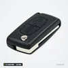 Clé télécommande 433 MHz 2/3 boutons pour Citroën C1, C3, C4, Peugeot 307 - vue de face, lame repliée