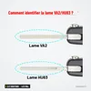 Clé télécommande 433 MHz 2/3 boutons pour Citroën Xsara, Berlingo, puce ID46 - comparaison de deux profils de lame