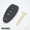 Clé télécommande 433 MHz 2/3 boutons pour Ford Focus, Fiesta, Mondeo, Kuga - coque avec lame détachée à côté