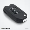 Clé télécommande 433 MHz 2/3 boutons pour Honda Civic, Accord, CR-V, Jazz - vue en angle, trois boutons