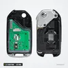 Clé télécommande 433 MHz 2/3 boutons pour Honda Civic, Accord, CR-V, Jazz - intérieur ouvert avec lame de secours métallique